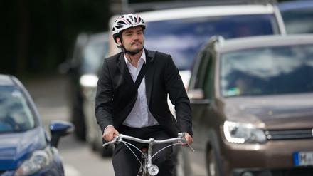 Vorsicht im Verkehr. 