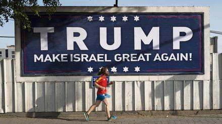Trump soll's richten. Vor allem Siedler und nationalistisch gesinnte Israelis hoffen auf die bedingungslose Solidarität der USA.