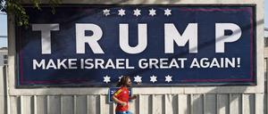 Trump soll's richten. Vor allem Siedler und nationalistisch gesinnte Israelis hoffen auf die bedingungslose Solidarität der USA.