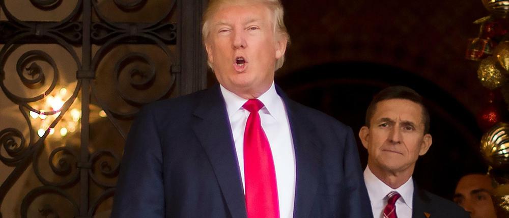 Ende einer Partnerschaft: Im Wahlkampf war General Michael Flynn an Donald Trumps Seite. Den Job als Sicherheitsberater ist er jetzt los.