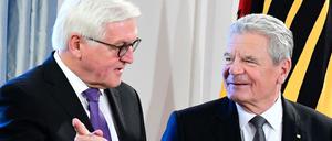 Frank-Walter Steinmeier (links) und Joachim Gauck im Januar im Schloss Bellevue.