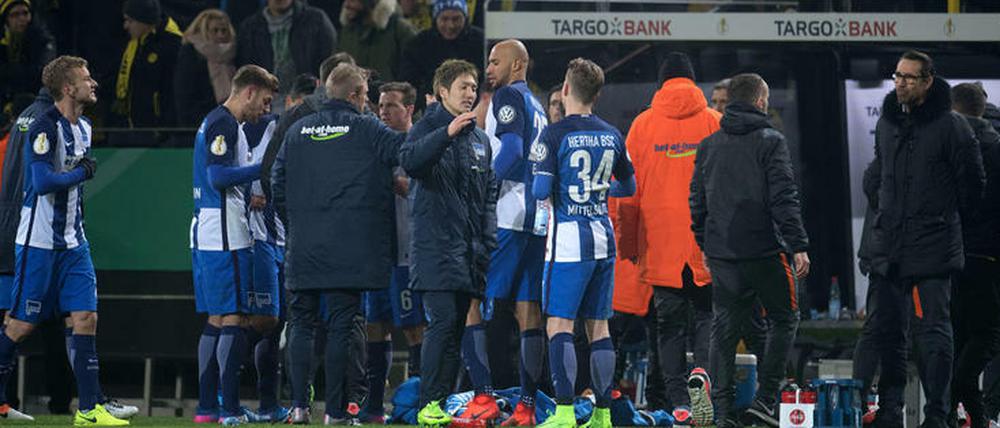 Knapp daneben, ist auch vorbei. Aber Hertha sollte nicht zu lange enttäuscht sein nach dem Pokal-Aus.