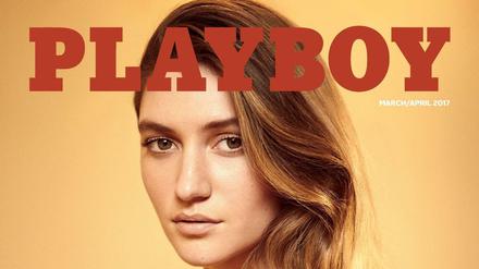 Elizabeth Elam zeigt sich auf dem Cover der neuen März-April-Ausgabe des US-Playboys oben ohne.
