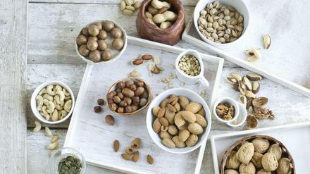Nüsse haben fast alles, was der Mensch braucht. Vitamine, Ballaststoffe, Mineralstoffe, Omega 3, pflanzliche Eiweiße...