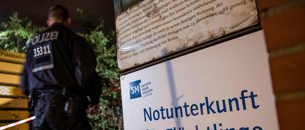 Die Tat ereignete sich in der Flüchtlingsunterkunft in der Kruppstraße in Berlin-Moabit.
