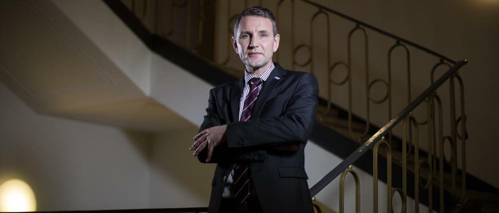 Reizfigur Höcke. Abgeordneter der AfD in Thüringen. 