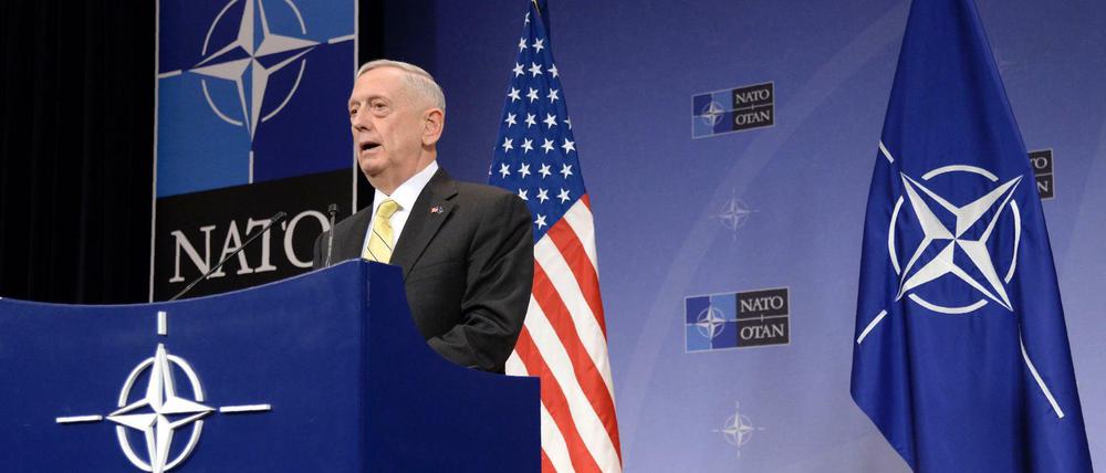 US-Verteidigungsminister James Mattis beim Nato-Treffen in Brüssel. 