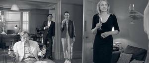 Anstoßen bitte, gleich gibt's Turbulenzen: Patricia Clarkson, Emily Mortimer, Cillian Murphy und Timothy Spall (v.r.) in "The Party".
