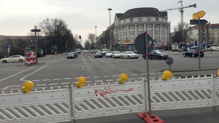 Fließt wieder. Wegen der gesperrten Spur auf dem Mehringdamm gab es zuletzt viel Stau im Bezirk.