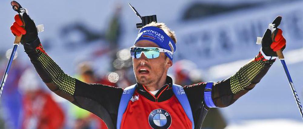 Endlich. Auch Simon Schempp hat nun seine WM-Einzelmedaille.