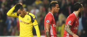 Tragische Figur. Pierre-Emerick Aubameyang (links) vergab die besten Chancen der Dortmunder.