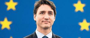 Am Freitag in Berlin. Kanadas Premier Justin Trudeau.