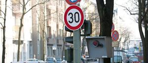 In der Schildhornstraße in Berlin-Steglitz wurden 25.504 Temposünder geblitzt. 