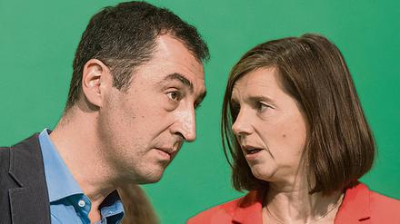 Das Spitzenkandidatenduo der Grünen: Katrin Göring-Eckardt und Cem Özdemir.