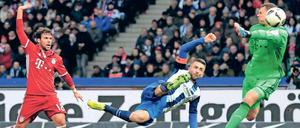 Herthas Vedad Ibisevic zeigte eine starke Leistung gegen die Bayern. Sein Tor reichte aber nicht.