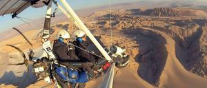 Mit dem Trike über dem Moon Valley in Chile.