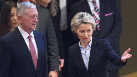 Verteidigungsministerin von der Leyen und ihr US-Kollege Jim Mattis.