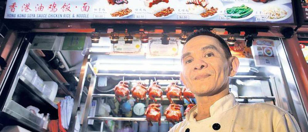 Das Hühnchen mit Sojasoße von Chan Hong Meng wurde mit einem Michelin-Stern prämiert.