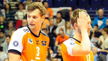Robert Kromm (l.) und Paul Carroll waren mit den BR Volleys erneut erfolgreich.