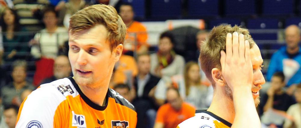 Robert Kromm (l.) und Paul Carroll waren mit den BR Volleys erneut erfolgreich.