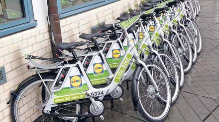 Klar zum Einsatz: die neuen Lidl-Bikes. 