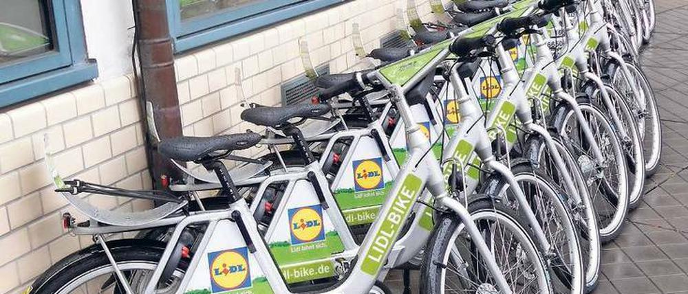 Klar zum Einsatz: die neuen Lidl-Bikes.
