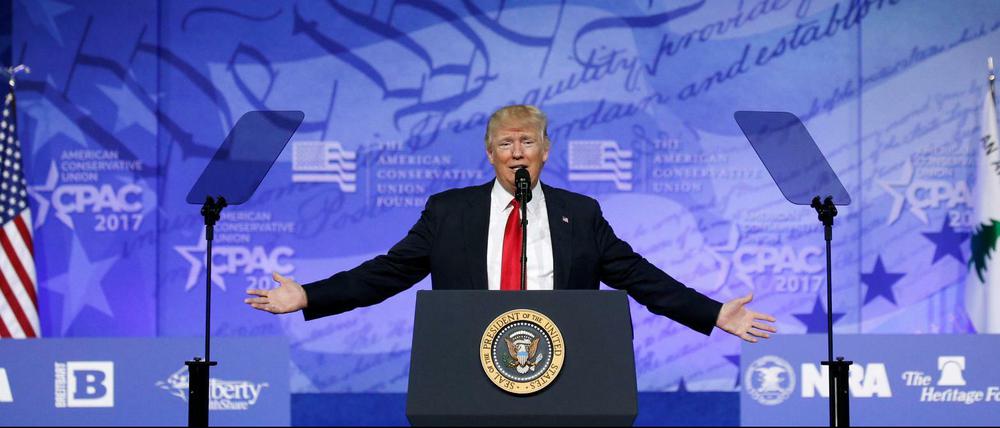 Donald Trump bei der CPAC, dem Treffen der Erzkonservativen.
