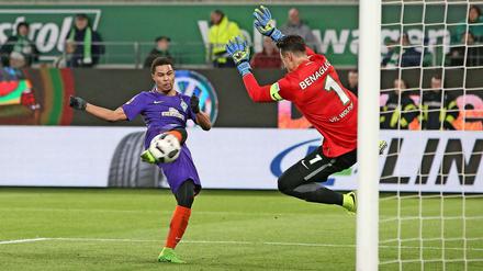 Serge Gnabry brachte Bremen mit seinen Saisontoren neun und zehn früh in Führung.