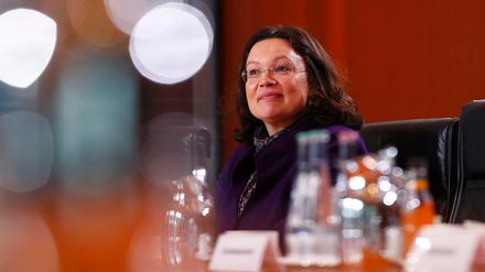 Läutet eine neue Runde im Streit um den Armutsbericht ein: Sozialministerin Andrea Nahles.
