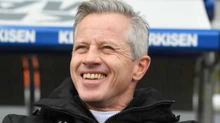 „Wir gehören da oben hin“, sagt Unions Trainer Jens Keller.
