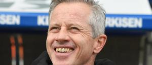 „Wir gehören da oben hin“, sagt Unions Trainer Jens Keller.