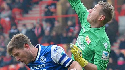 Jakob Busk war bisher ein sicherer Rückhalt für Union. Nun fällt der Torwart wochenlang aus.