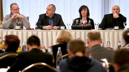 Berliner Linke-Fraktion berät bei Klausurtagung. 
