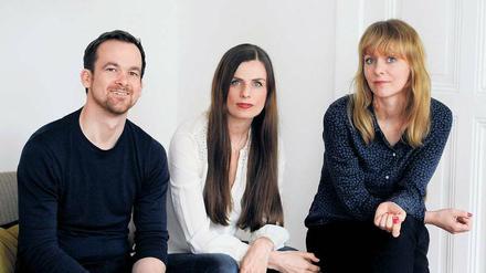 Die Berliner Produzenten Jonas Dornbach, Janine Jackowski und Maren Ade, die Regisseurin (v.l.). 