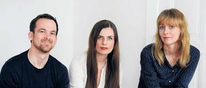 Die Berliner Produzenten Jonas Dornbach, Janine Jackowski und Maren Ade, die Regisseurin (v.l.). 