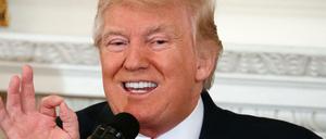 Mit sich zufrieden: US-Präsident Donald Trump.