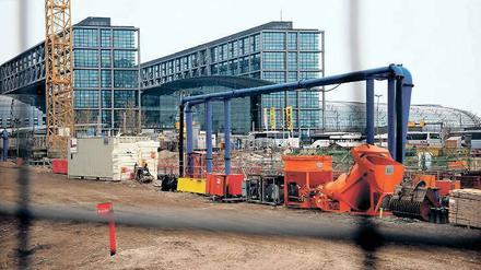 Wenn’s doch nur Regen wär’. Die neue Linie soll einmal gen Süden bis zum Anhalter Bahnhof führen.