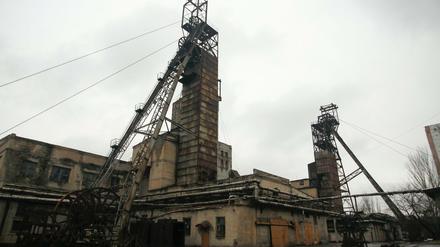 Die Kohlegrube Kalinina im ukrainischen in Donezk (Ukraine). In einer anderen Kohlegrube in Lemberg kam es am Donnerstag zu einem tragischen Unglück. 