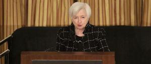 Janet Yellen bei ihrer Rede in Chicago.