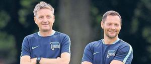 Der Rainer an seiner Seite. Widmayer (l.) bleibt Pal Dardai erhalten. 