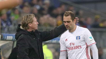 Einst bewahrte Pierre-Michel Lasogga den Hamburger SV mit seinen Toren vor dem Abstieg, jetzt kommt er kaum noch zum Einsatz.