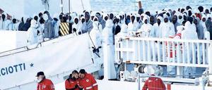 Sicherer Hafen. Seit Anfang des Jahres sind mehr als 13.400 Flüchtlinge nach Italien gekommen. 