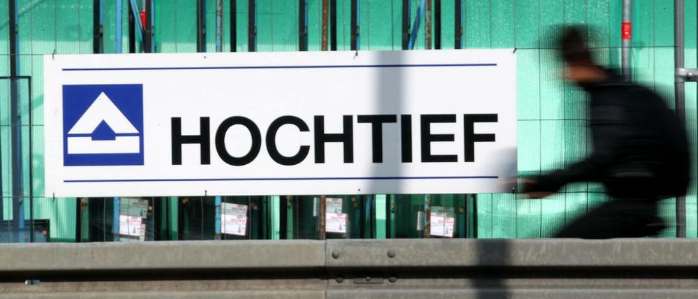 Deutschlands größer Baukonzern - hier eine Baustelle im niederrheinischen Moers - will sich nicht am Bau einer Mauer zwischen den USA und Mexiko beteiligen.