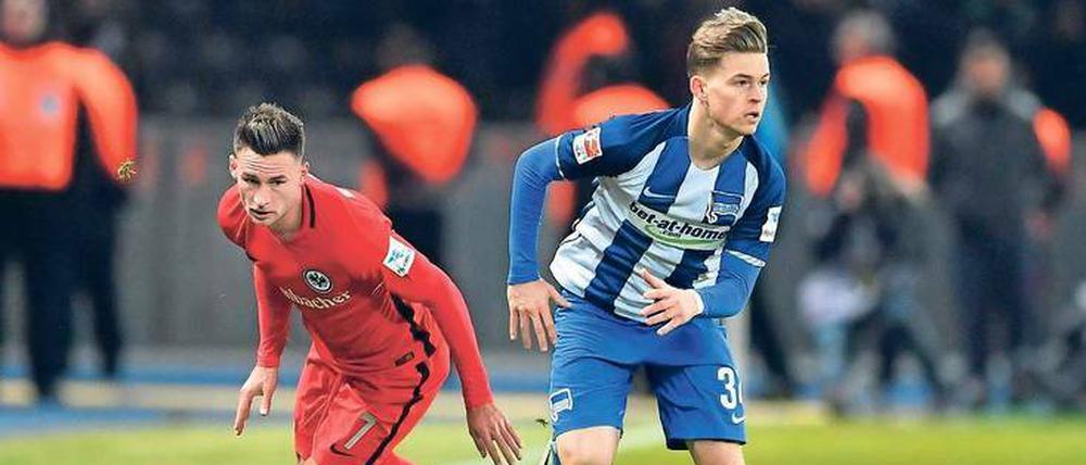 Großer Schritt. Maximilian Mittelstädt (rechts) ist gerade auf dem Sprung in Herthas Bundesliga-Mannschaft. Von seinem Talent wird schon lange geschwärmt. 