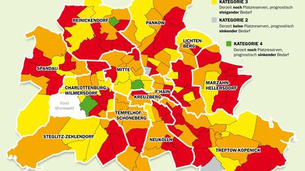 Auf dem Kitabedarfsatlas 2017 fußte die Planung, als die Modulbauten konzipiert wurden.