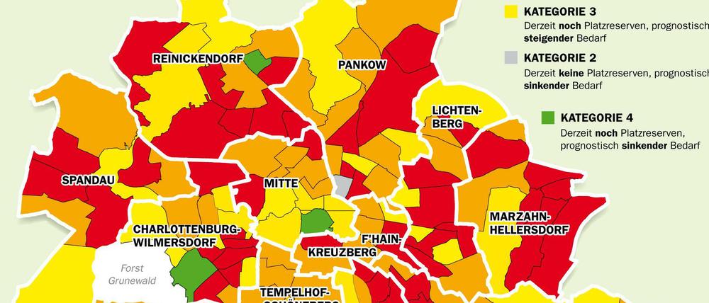 Auf dem Kitabedarfsatlas 2017 fußte die Planung, als die Modulbauten konzipiert wurden.