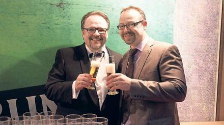 Kulinarisches Duo: Festivalleiter Bernhard Moser (li.) und Zwei-Sterne-Koch Hendrik Otto vom Adlon.