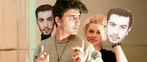 Nasser El-Ahmad mit Regisseurin Maria Lilith-Umbach am Grips-Theater.