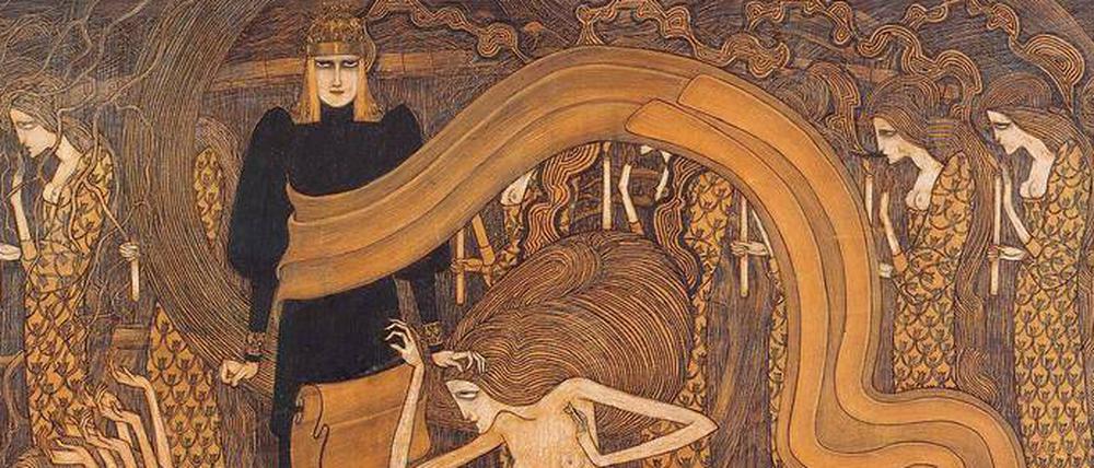 Jugendstil und Mystizismus. Jan Toorops Gemälde „Fatalisme“ aus dem Jahr 1893.