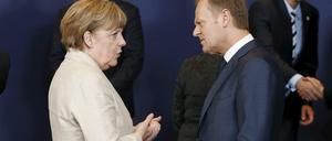 Mit Kanzlerin Angela Merkel versteht sich Donald Tusk gut.